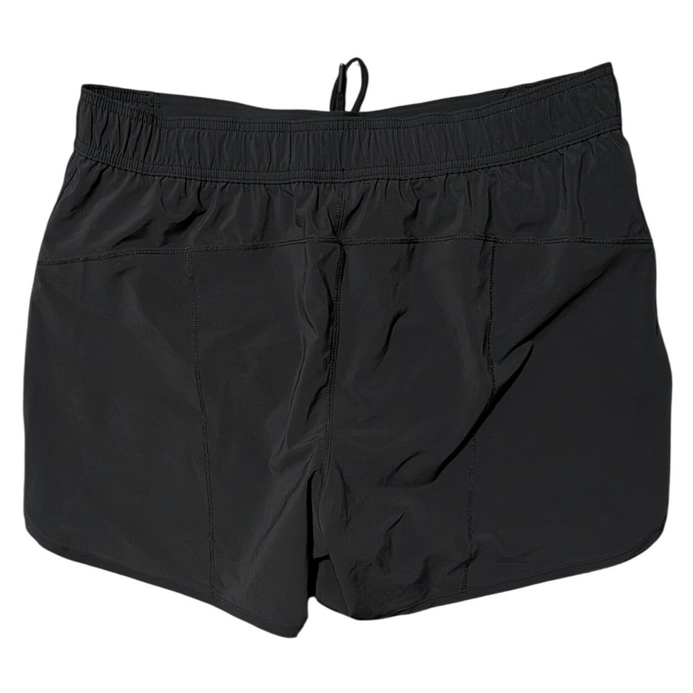 Lands' End Womens Black Active Shorts Size 14W Drawstring Pockets Liner - Picture 2 of 4